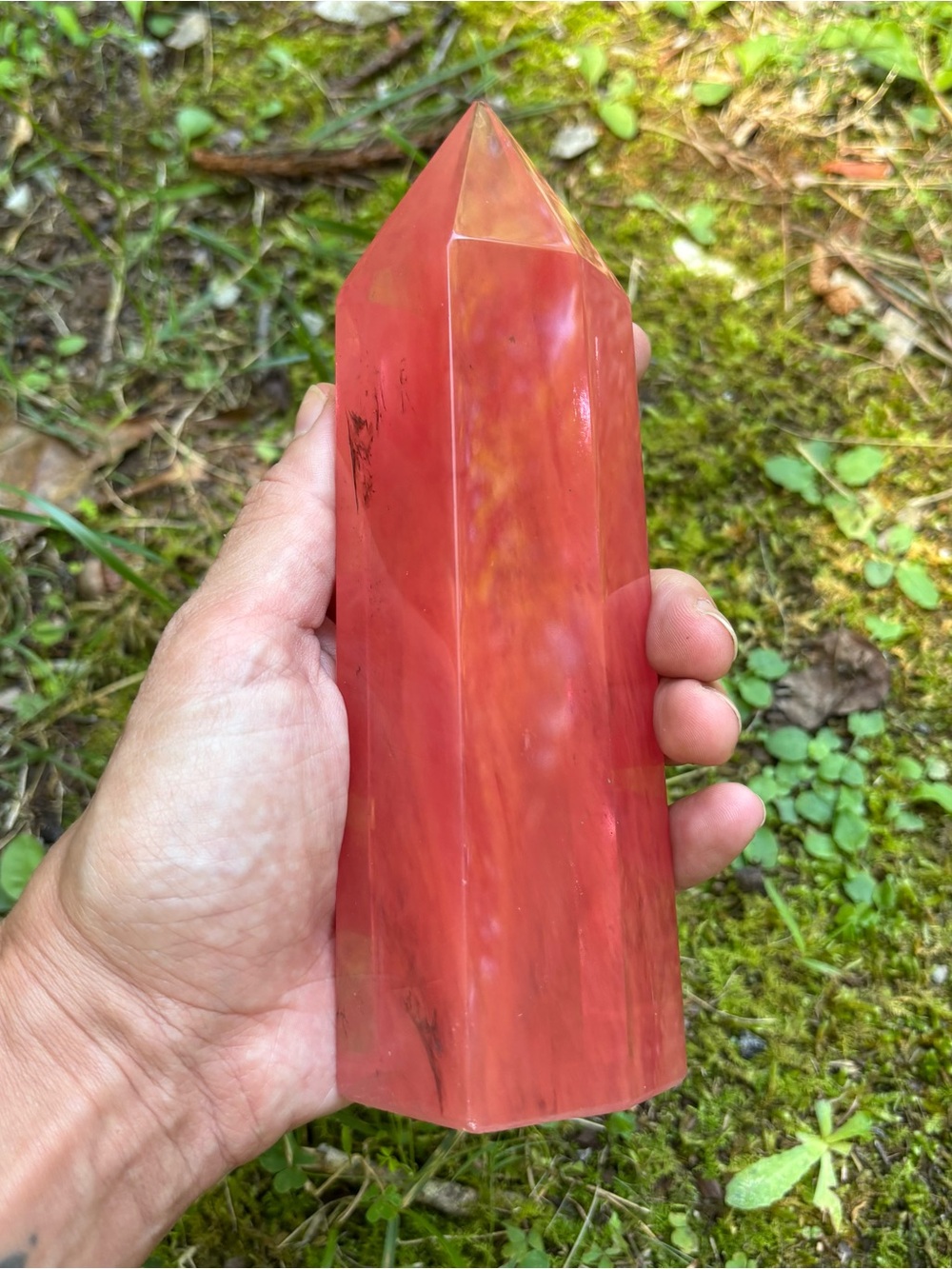 7.5” Cherry Quartz Crystal Tower Generator Point